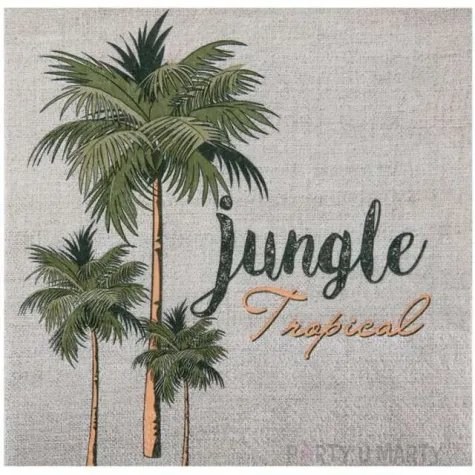 serwetki tropical jungle santex biale 33 cm 20 szt