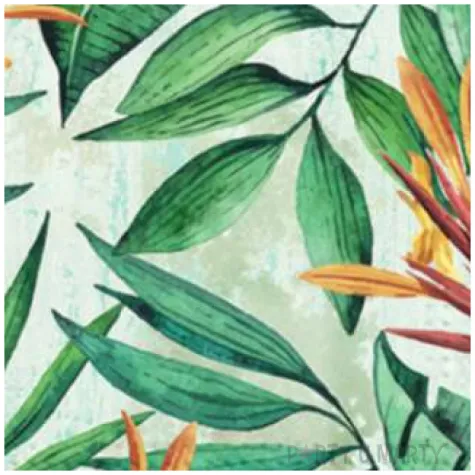 serwetki tropikalny ogrod paw 33 cm 20 szt