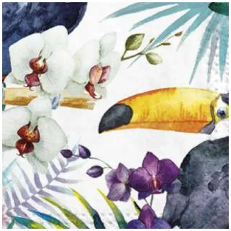 serwetki tukany maki 33 cm 20 szt