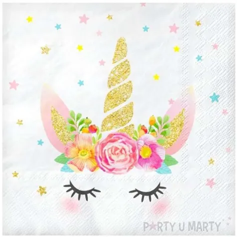 serwetki unicorn jednorozec godan 33 cm 20 szt