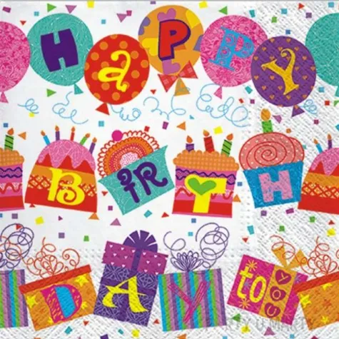 serwetki unsual birthday paw 33 cm 20 szt