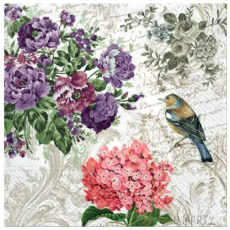 serwetki uroczy ogrod paw 33 cm 20 szt