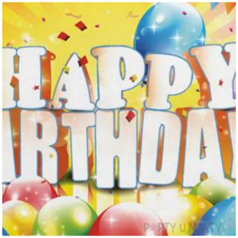 serwetki urodzinowe balony maki 33 cm 20 szt