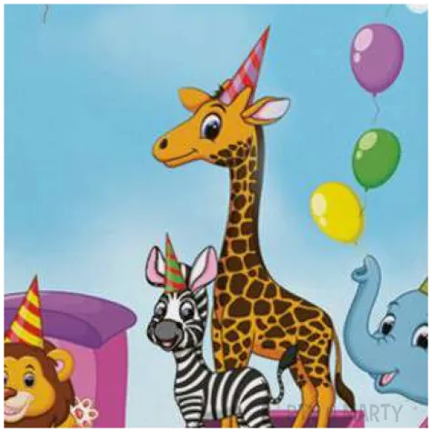 serwetki urodzinowy pociag maki 33 cm 20 szt