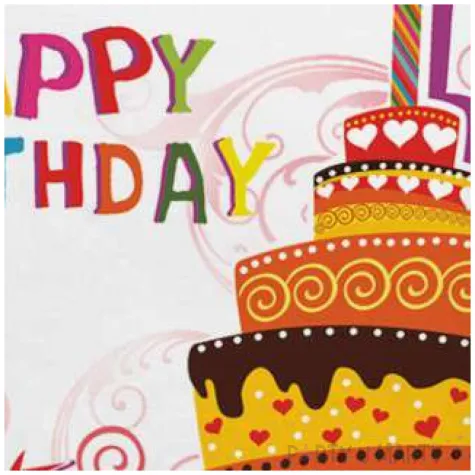 serwetki urodzinowy tort maki 33 cm 20 szt