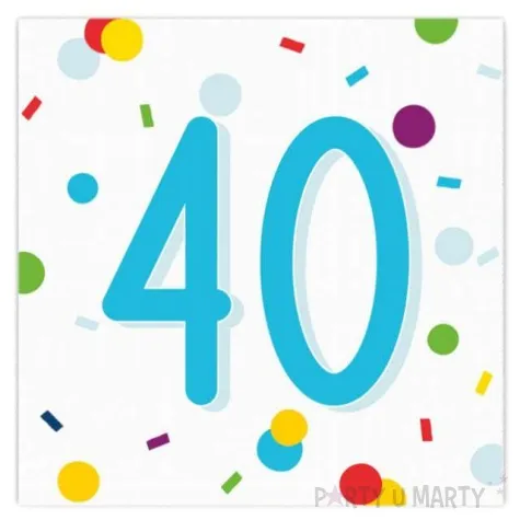 serwetki urodziny konfetti 40 amscan 33 cm 20 szt