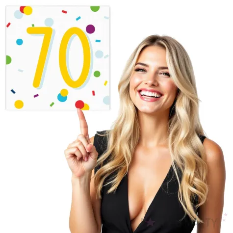 serwetki urodziny konfetti 70 amscan 33 cm 20 szt