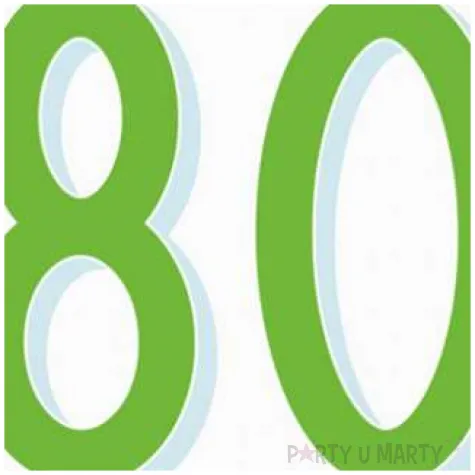 serwetki urodziny konfetti 80 amscan 33 cm 20 szt