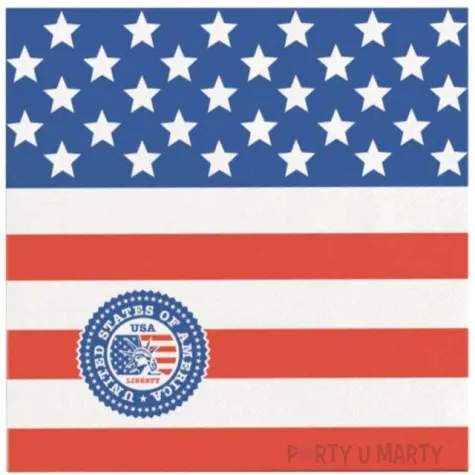 serwetki usa party folat 25 cm 20 szt