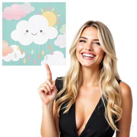 serwetki usmiechnieta chmurka creativeconverting 33 cm 16 szt