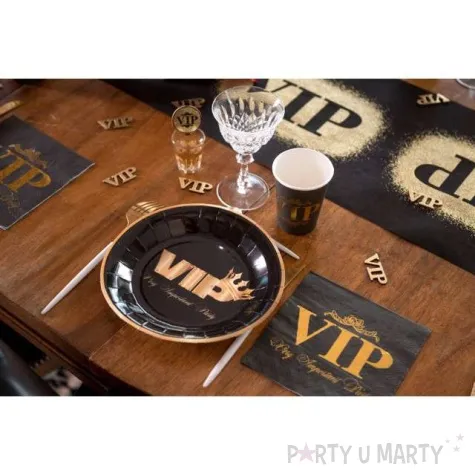 serwetki vip very important party czarno zlote santex 33 cm 10 szt