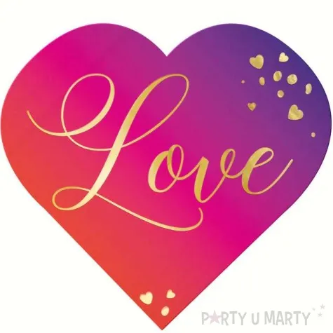 serwetki walentynki love partypal 33cm 10 szt