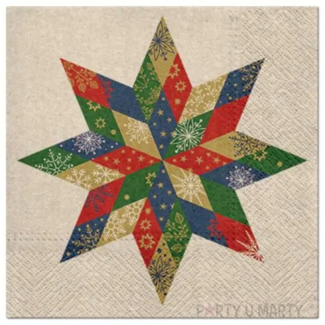 serwetki we care gwiazda mozaika paw 33 cm 20 szt