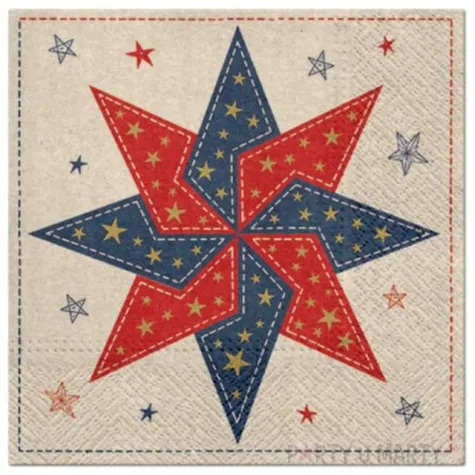 serwetki we care gwiazda patchwork paw 33 cm 20 szt