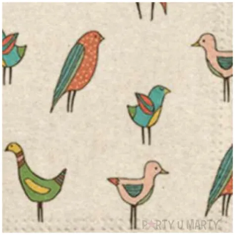 serwetki we care ptasi przyjaciele paw 33 cm 20 szt