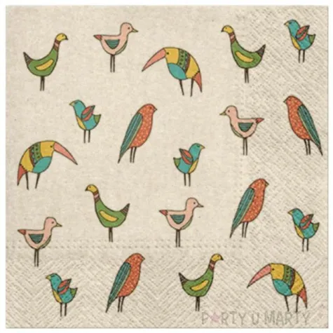 serwetki we care ptasi przyjaciele paw 33 cm 20 szt