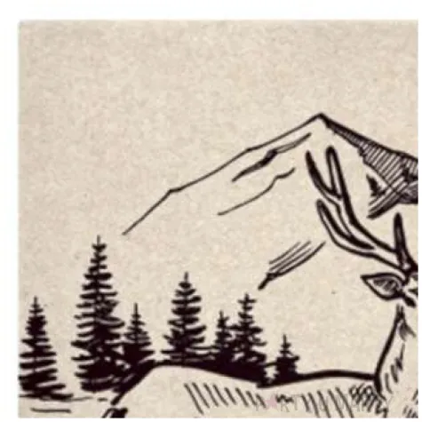 serwetki we care renifer na tle gor paw 33 cm 20 szt