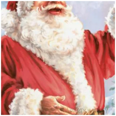 serwetki wesoly mikolaj i ptak na galezi maki 33 cm 20 szt