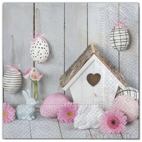 serwetki wielkanoc budka dla ptakow maki 33 cm 20 szt