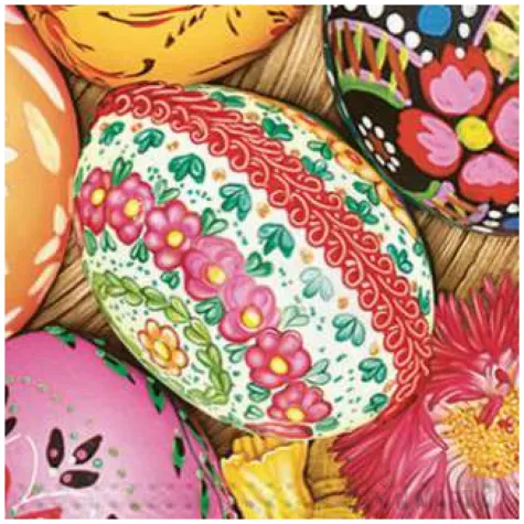serwetki wielkanoc jajka folk maki 33 cm 20 szt