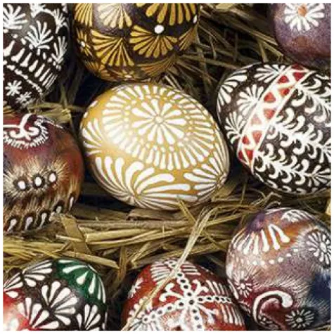 serwetki wielkanoc jajka na sianku paw 33 cm 20 szt