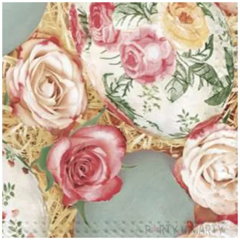 serwetki wielkanoc jajka w rafii maki 33 cm 20 szt