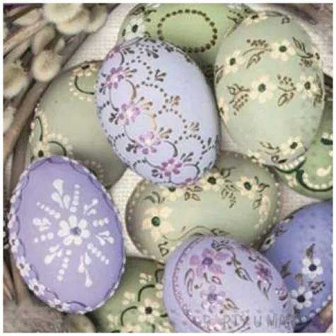 serwetki wielkanoc jajka w tulipanach maki 33 cm 20 szt