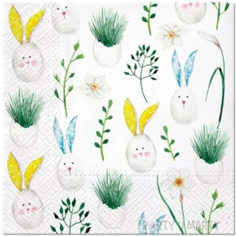serwetki wielkanoc krolicze pisanki paw 33 cm 20 szt