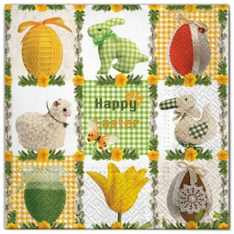 serwetki wielkanoc mozaika maki 33 cm 20 szt