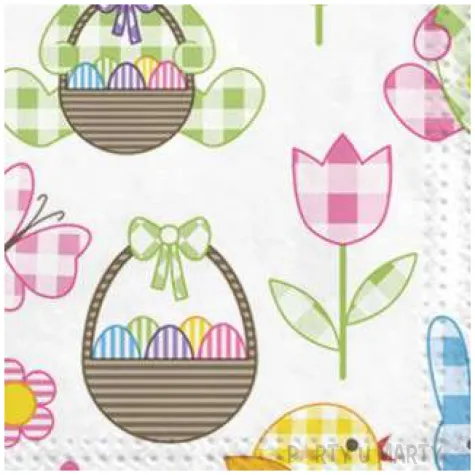 serwetki wielkanoc pastelowe ozdoby maki 33 cm 20 szt