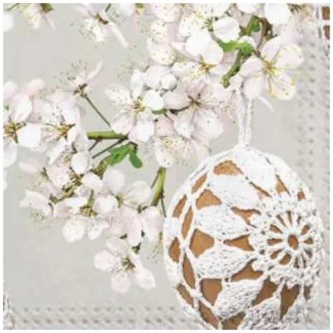 serwetki wielkanoc pisanki na galezi maki 33 cm 20 szt