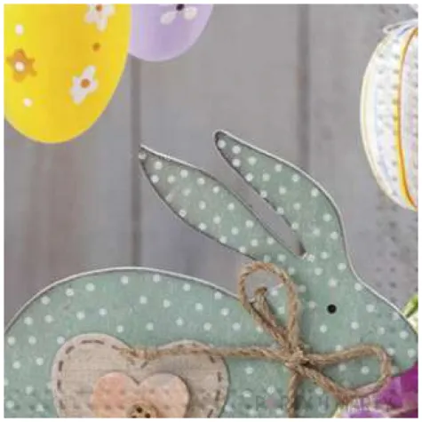 serwetki wielkanoc pisanki na wstazkach maki 33 cm 20 szt