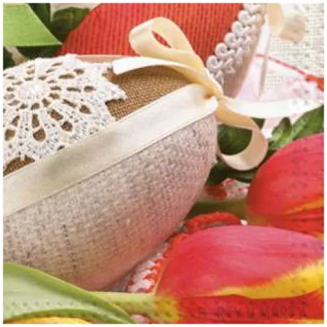 serwetki wielkanoc pisanki z tulipanami maki 33 cm 20 szt