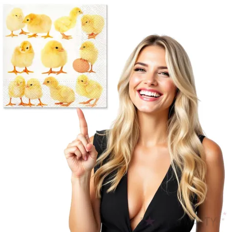 serwetki wielkanoc pisklaki hurtem paw 33 cm 20 szt