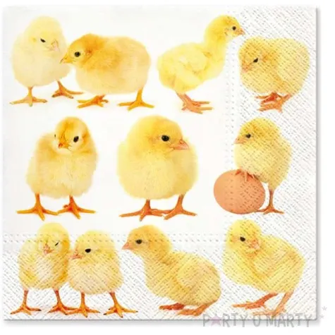 serwetki wielkanoc pisklaki hurtem paw 33 cm 20 szt