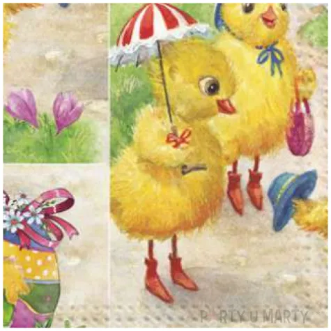 serwetki wielkanoc pisklaki maki 33 cm 20 szt