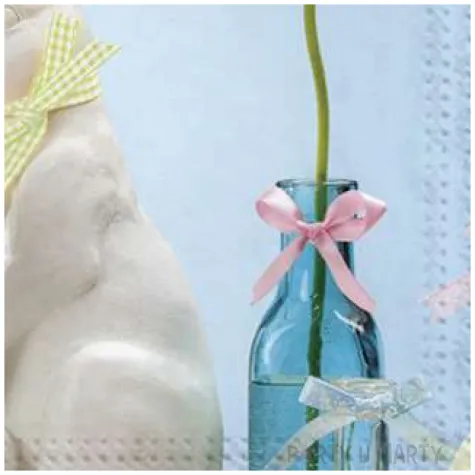 serwetki wielkanoc porcelanowy krolik maki 33 cm 20 szt