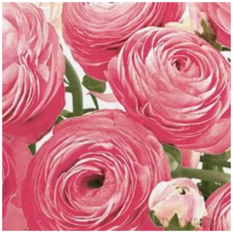 serwetki wielkanoc rozowe roze maki 33 cm 20 szt