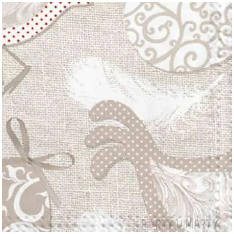 serwetki wielkanoc szare kury maki 33 cm 20 szt