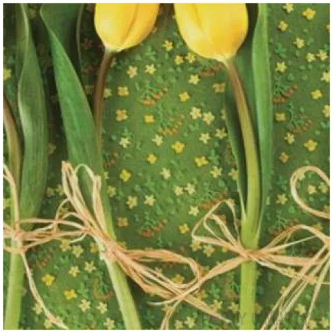 serwetki wielkanoc tulipany zolte maki 33 cm 20 szt