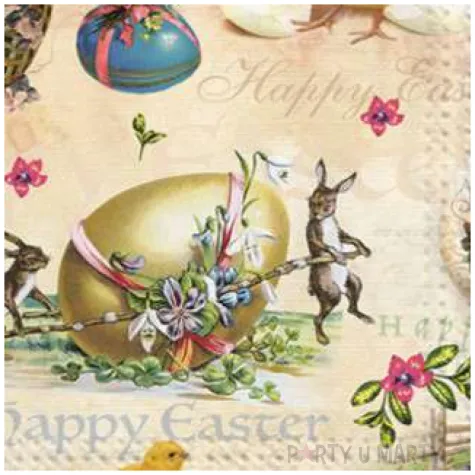 serwetki wielkanoc zwierzeta maki 33 cm 20 szt