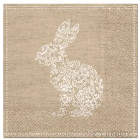 serwetki wielkanocne wzor krolika paw 33 cm 20 szt