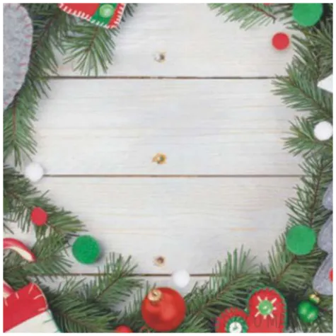 serwetki wieniec z filcowa dekoracja maki 33 cm 20 szt