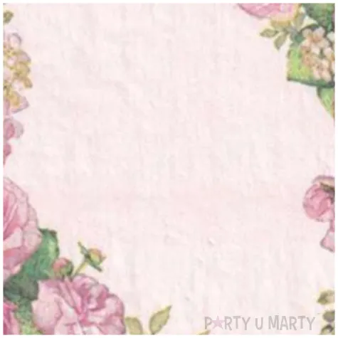 serwetki wieniec z kwiatow maki 33 cm 20 szt