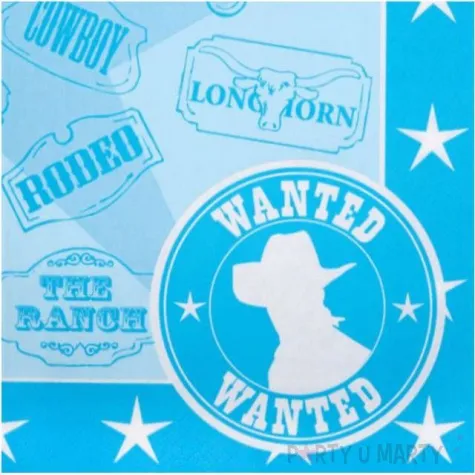 serwetki wild west cowboys neviti 33 cm 20 szt