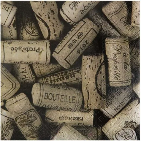 serwetki wino santex kraft 33 cm 20 szt