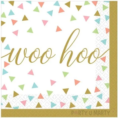serwetki woo hoo konfetti amscan 25 cm 36 szt