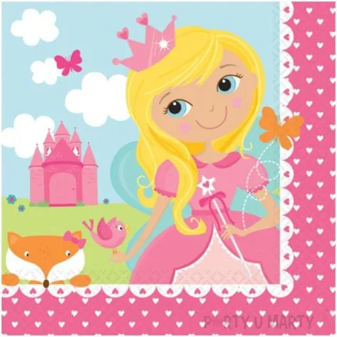 serwetki woodland princess amscan 25 cm 16 szt