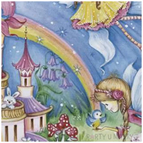 serwetki wrozki i zamek maki 33 cm 20 szt