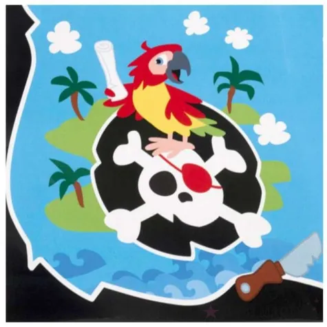 serwetki wyspa piratow amscan 33 cm 20 szt